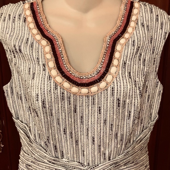 Kay Unger gray and white‎ mingled dress - Picture 3 of 12